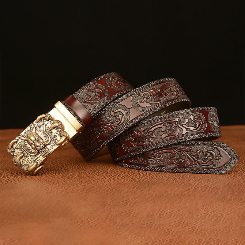 Cintura in pelle Mighty Dragon Claw da uomo - image 4