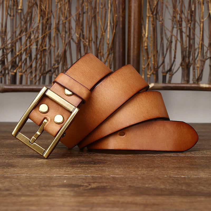 Cintura in pelle da uomo con borchie Tough Guy - image 4