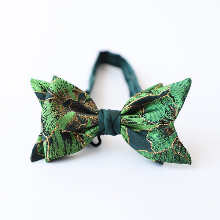 Papillon Koi color oro della serie verde da uomo - Stile n. 1 - image 2