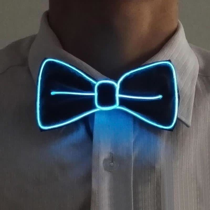 Papillon luminoso a LED da uomo - Blu ghiaccio - image 0
