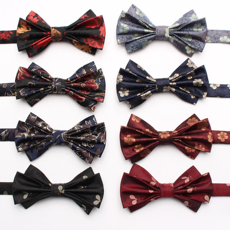 Papillon da uomo con motivo jacquard a fantasia - image 3