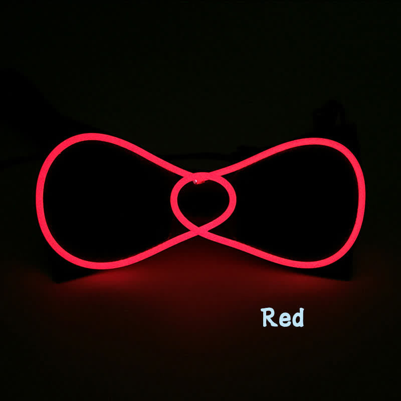 Papillon luminoso a LED rotondo lampeggiante - Rosso - image 2