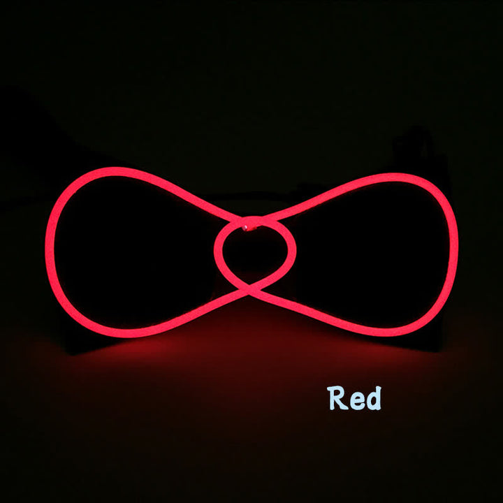 Papillon luminoso a LED rotondo lampeggiante - Rosso - image 2