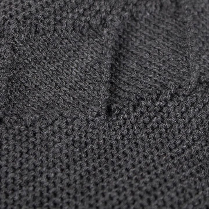 Cappello lavorato a maglia invernale casual in tinta unita - image 8