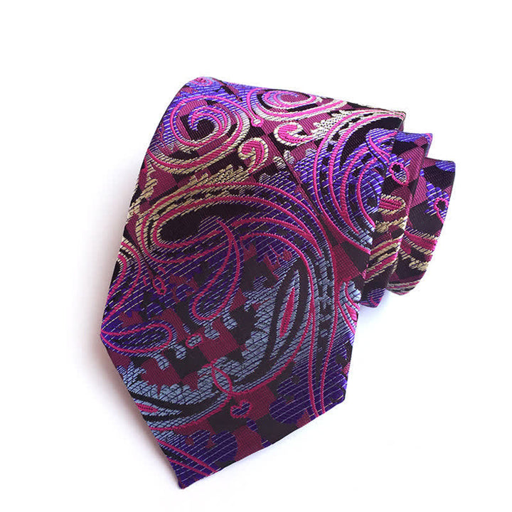 Cravatta Paisley distintiva da uomo in magenta - Magenta - image 0