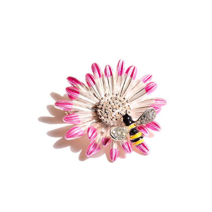Spilla ape girasole dolce da donna - Rosa - image 4