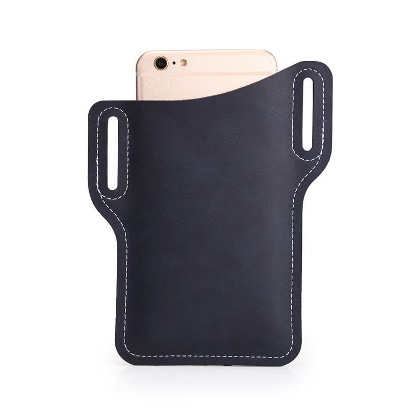 Custodia per cellulare con passante in pelle, cintura, borsa - Nero - image 6