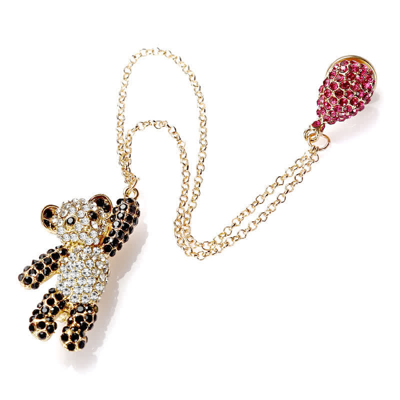 Spilla da donna a forma di panda scintillante - Con palloncino - image 4