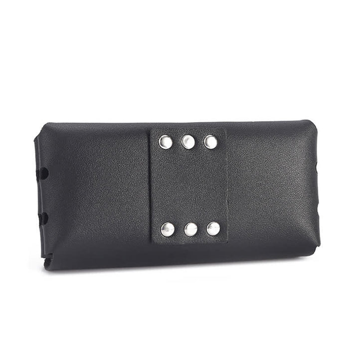 Borsa da cintura in pelle universale per telefono con bottone decorativo a rivetto - image 3