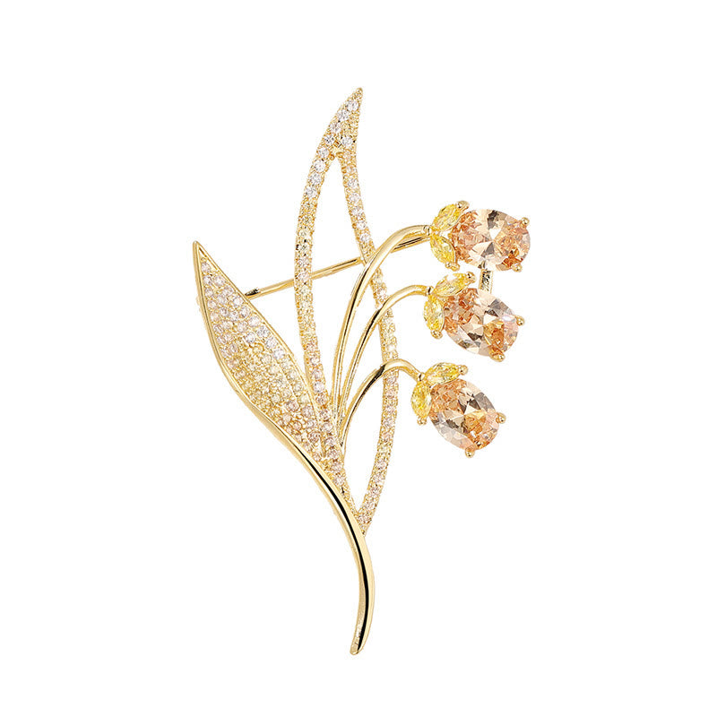 Spilla da donna con fiore di campana e mughetto - image 5