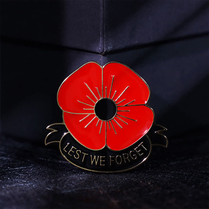 Spilla unisex Lest We Forget Poppy da 3 pezzi - image 0