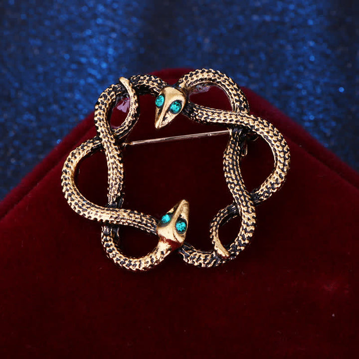 Spilla da uomo a forma di serpente Cobra Creep Bending - Oro - Stile n. 1 - image 2
