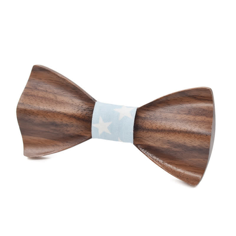 Papillon classico in legno d'acero da uomo - Nero #4 - image 5
