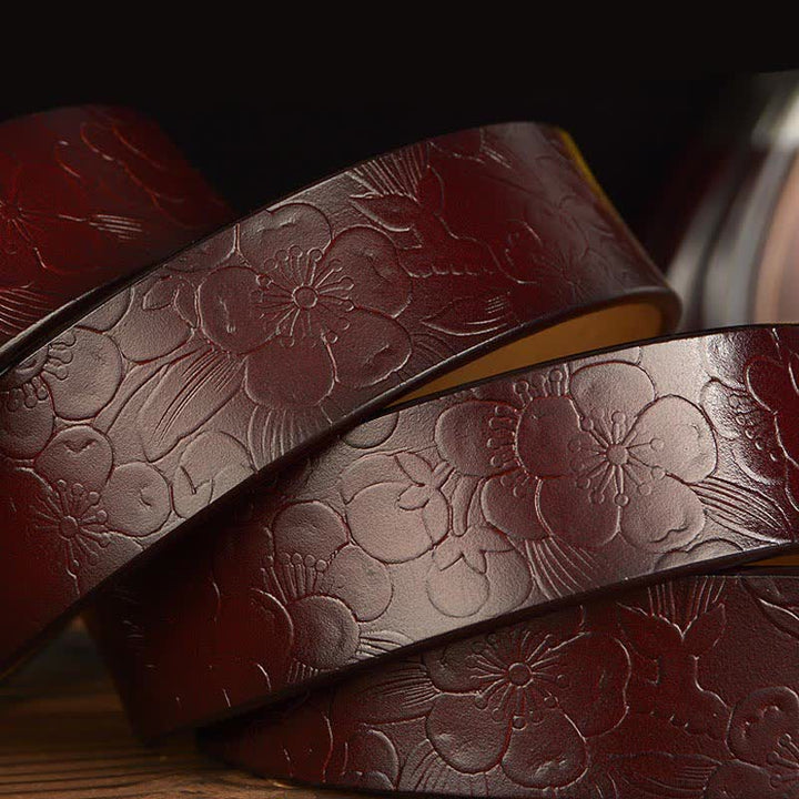 Cintura decorativa in pelle floreale retrò da donna - image 8