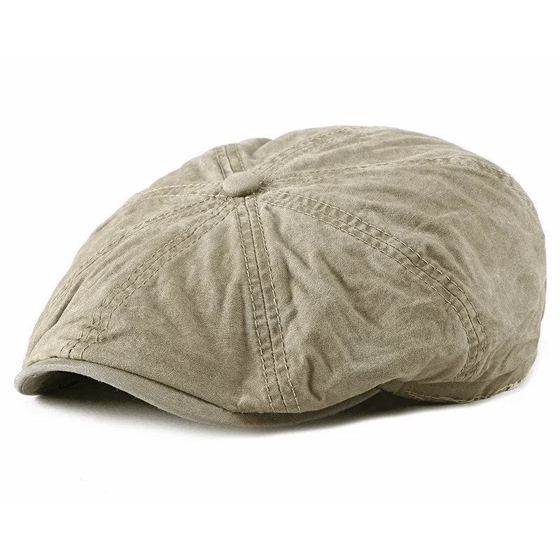 Berretto casual in cotone invecchiato lavato - Cachi - Misura M (22"-22 7/8") - image 9