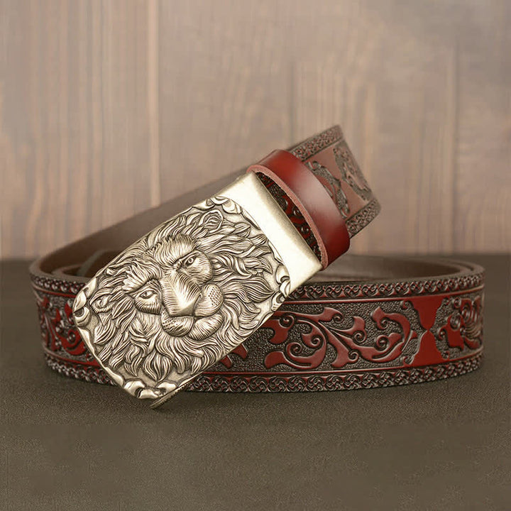 Cintura in pelle da uomo con testa di leone - image 16