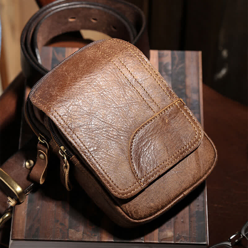 Borsa da viaggio con cintura in pelle nabuk con chiusura magnetica e cerniera - image 2