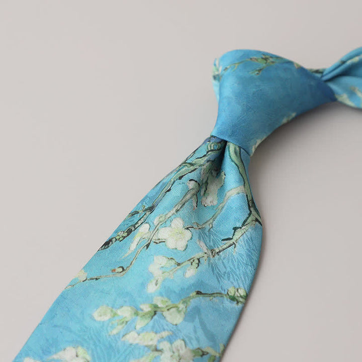 Cravatta da uomo con pittura astratta classica - Stile #17 - image 19