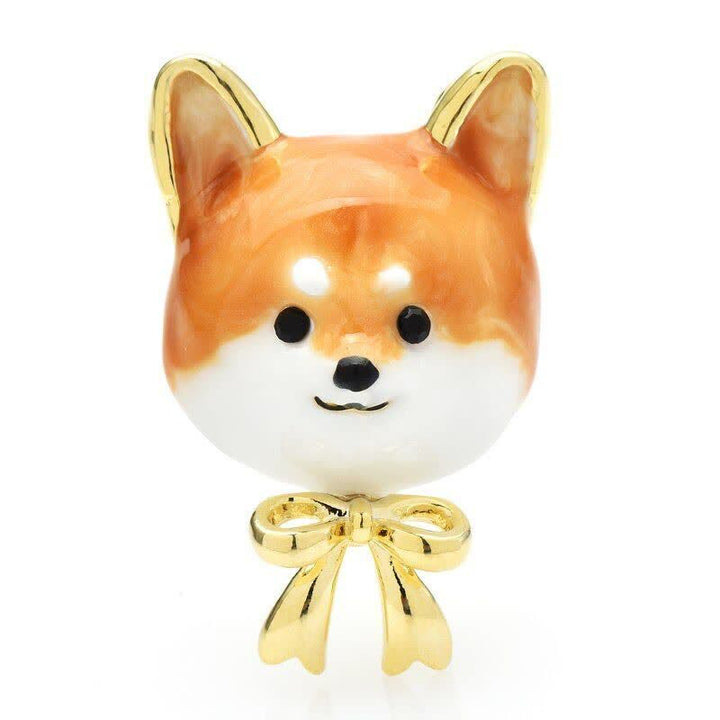 Spilla unisex carina in smalto a forma di cane Shiba Inu - Cane Shiba Inu - image 0