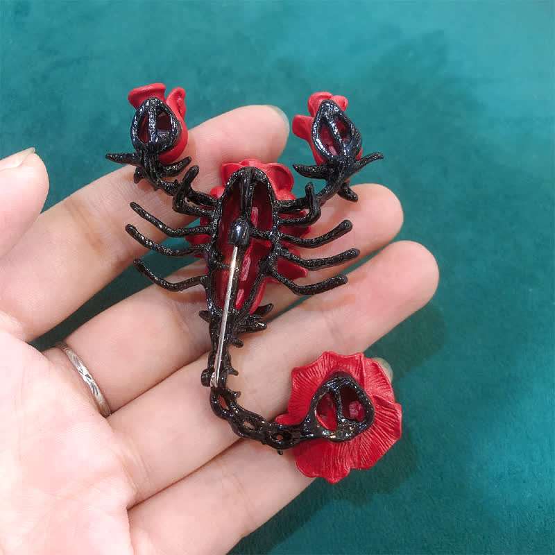 Spilla a forma di rosa scorpione con personalità maschile - image 5