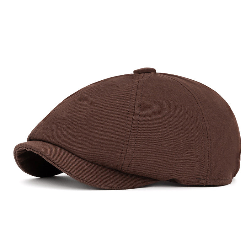 Cappello basco ottagonale retrò britannico primaverile ed estivo - Caffè - Regolabile (22 1/2"-24") - image 14