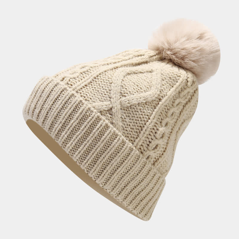 Set di 3 guanti senza dita con sciarpa e cappello lavorati a maglia da donna - image 5