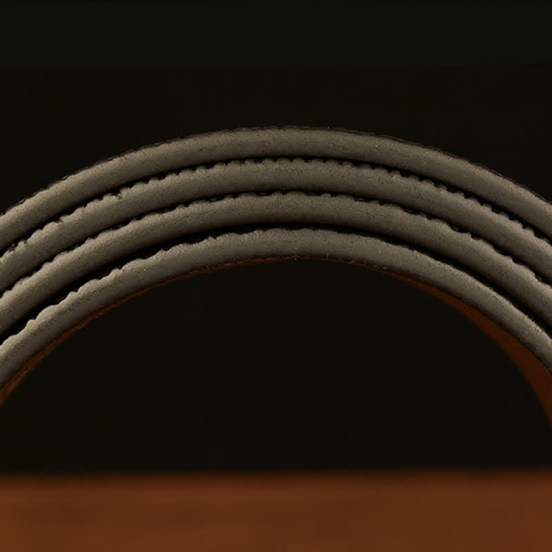 Cintura in pelle con fibbia ellittica a forma di drago da uomo - image 8