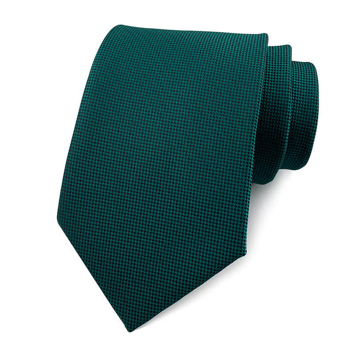 Cravatta sottile semplice da uomo in tinta unita - Verde acqua - image 7