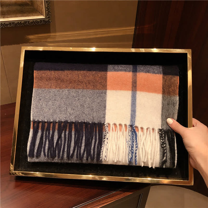 Sciarpa scozzese calda e grande unisex in agnello di Edimburgo - image 18