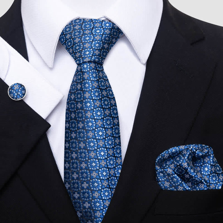 Set di 3 cravatte da uomo SteelBlue Patrician Gent - Acciaio Blu - image 0