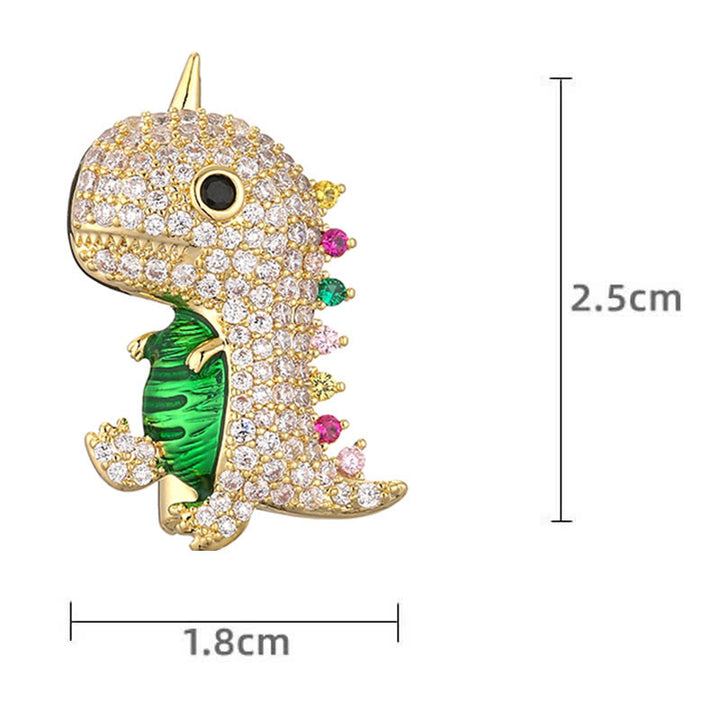 Spilla da donna a forma di dinosauro scintillante - image 6