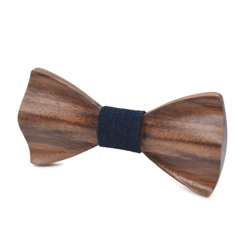 Papillon classico in legno d'acero da uomo - Nero #2 - image 3