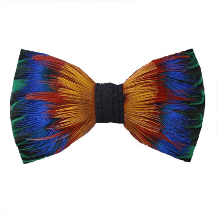Papillon con piume gialle e blu Spectrum - Giallo e blu - image 0