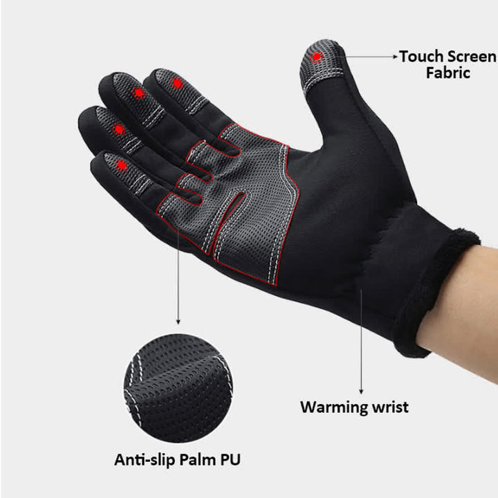 Guanti tattici impermeabili con cerniera per ciclismo all'aperto - image 6