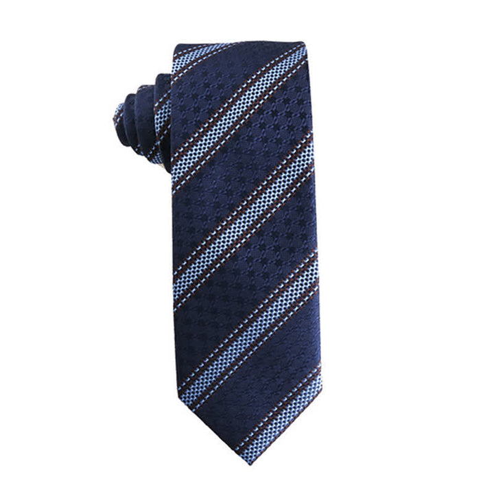Cravatta da uomo Dynamic Shade of Blue Series - A strisce - image 4