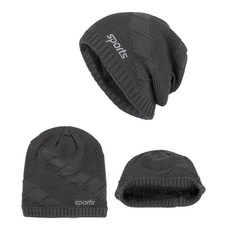 Cappello lavorato a maglia invernale casual in tinta unita - image 13