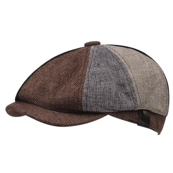 Cappello basco ottagonale in lino casual da artista - Colori assortiti - Misura M (22"-22 7/8") - image 0