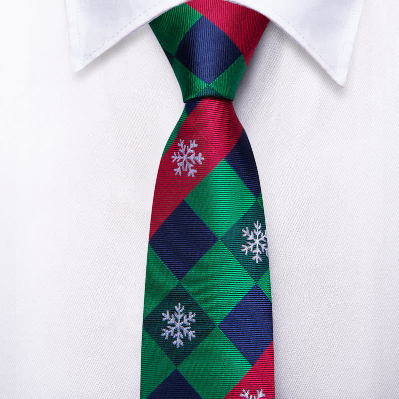 Cravatta da uomo con elemento natalizio Santa Vibe - image 1