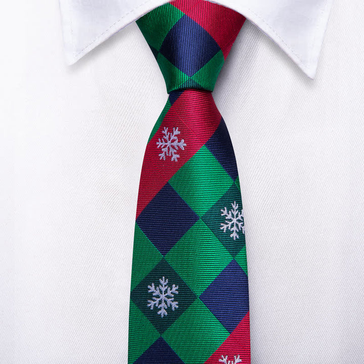 Cravatta da uomo con elemento natalizio Santa Vibe - image 1