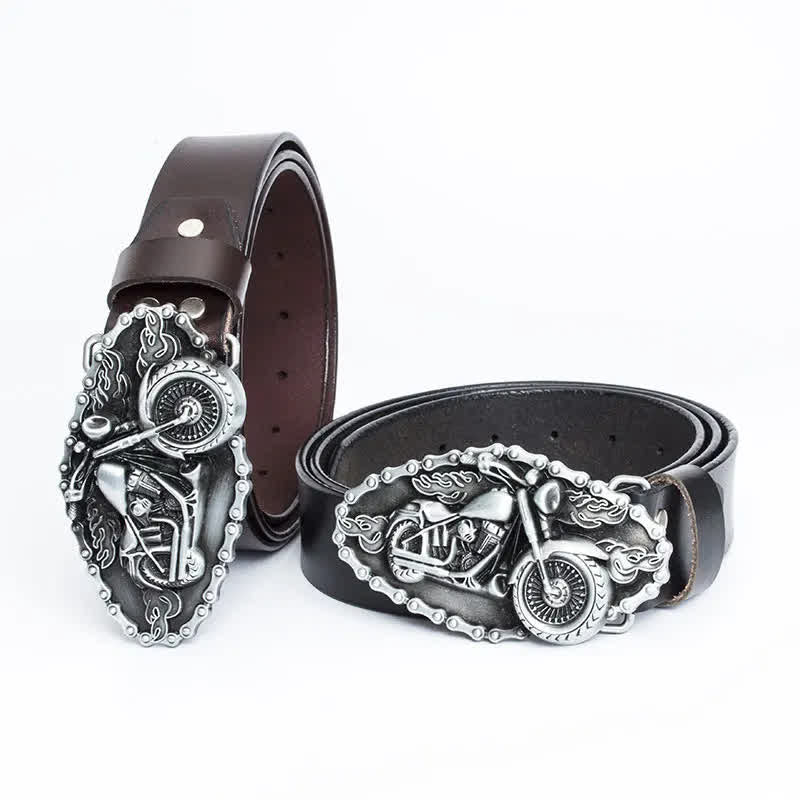 Cintura in pelle da motociclista punk da uomo - image 1