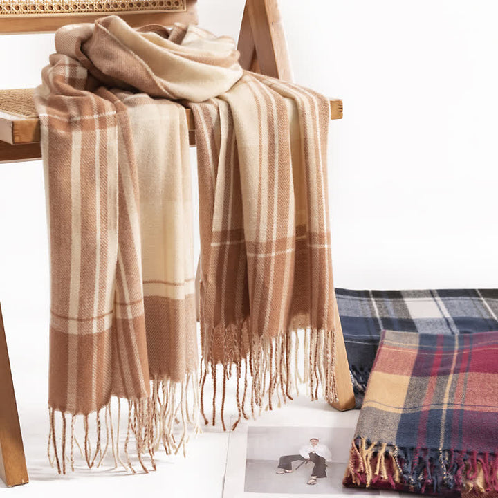 Sciarpa scozzese calda invernale classica da donna - image 0