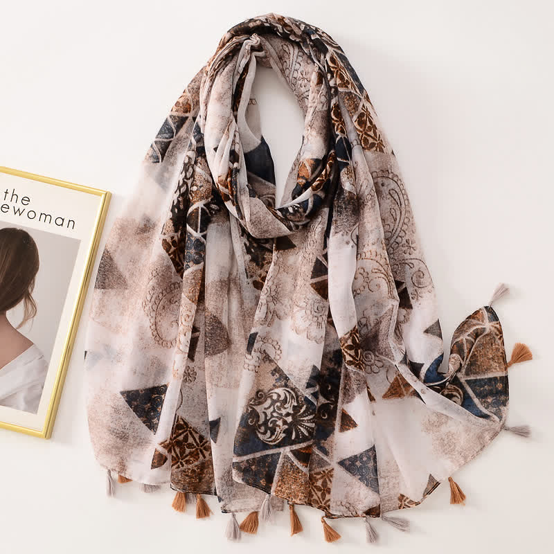 Sciarpa sottile con nappe floreali a farfalla da donna - Stile #33 - image 38