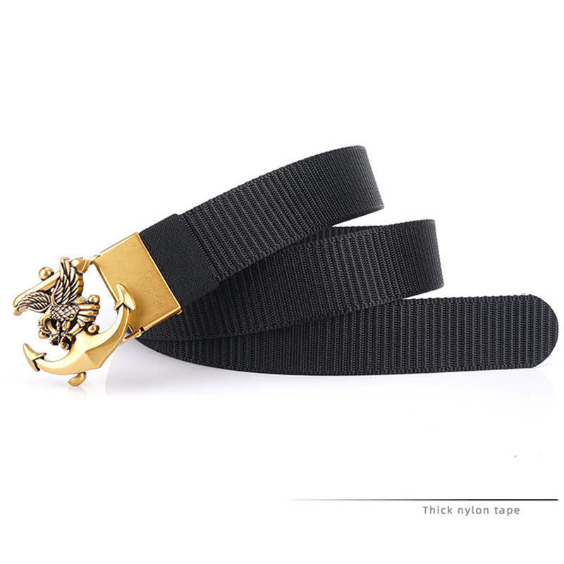 Cintura in nylon con ancora e aquila da uomo - image 7