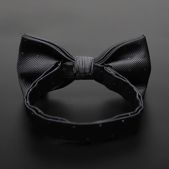 Papillon da smoking formale a pois da uomo - image 4