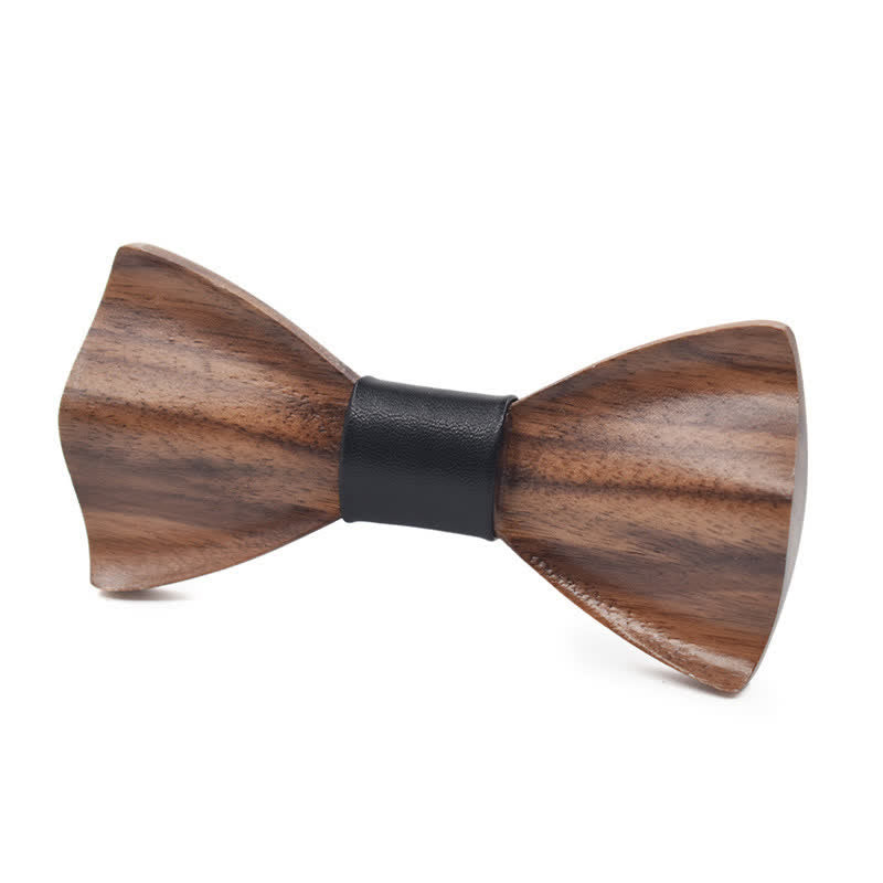 Papillon classico in legno d'acero da uomo - Nero n. 1 - image 2