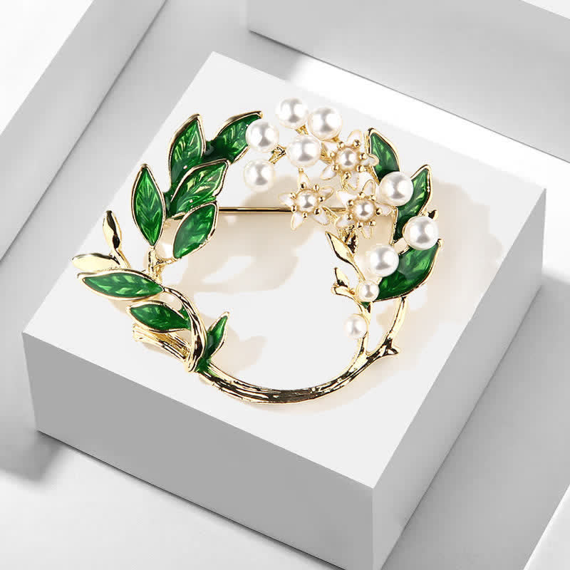 Spilla da donna con ghirlanda di fiori di gardenia - image 5