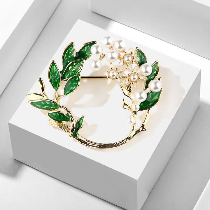 Spilla da donna con ghirlanda di fiori di gardenia - image 5