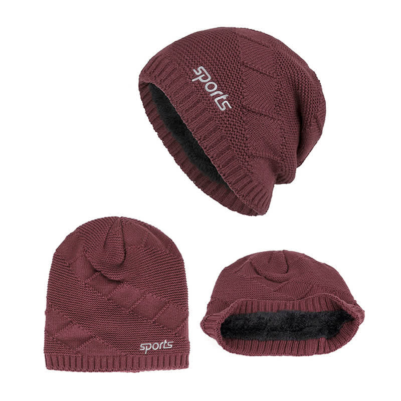 Cappello lavorato a maglia invernale casual in tinta unita - image 17