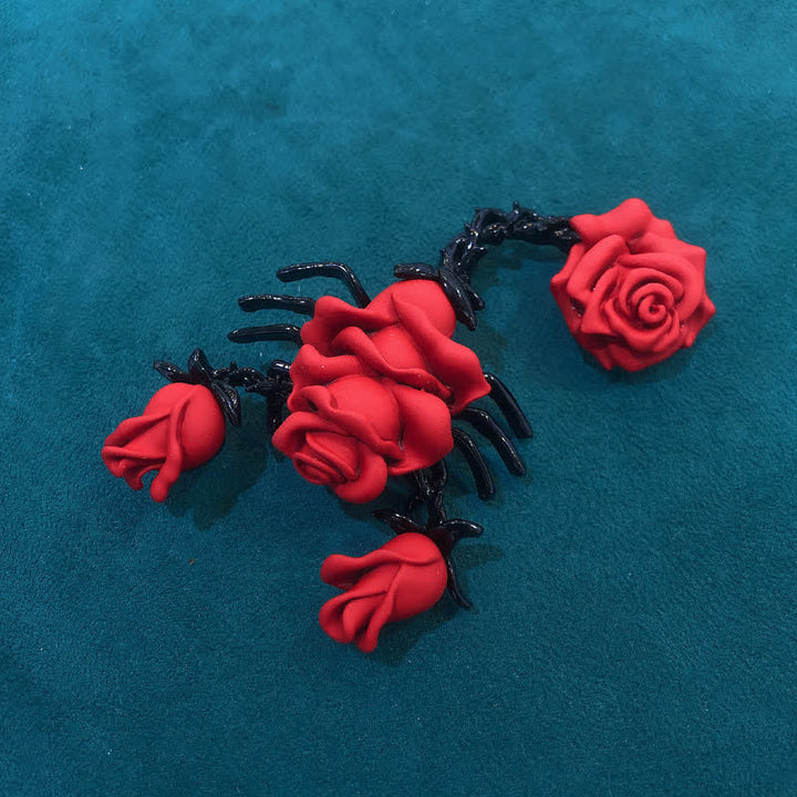 Spilla a forma di rosa scorpione con personalità maschile - Rosso - image 2