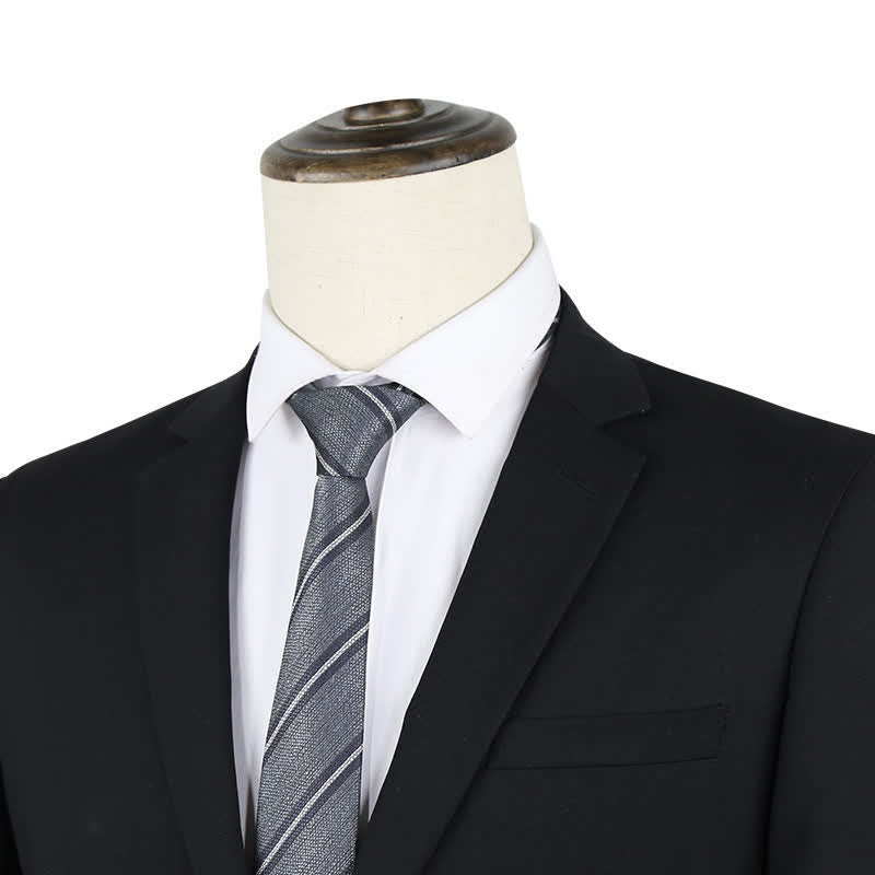 Cravatta a righe moderna testurizzata da uomo - image 1